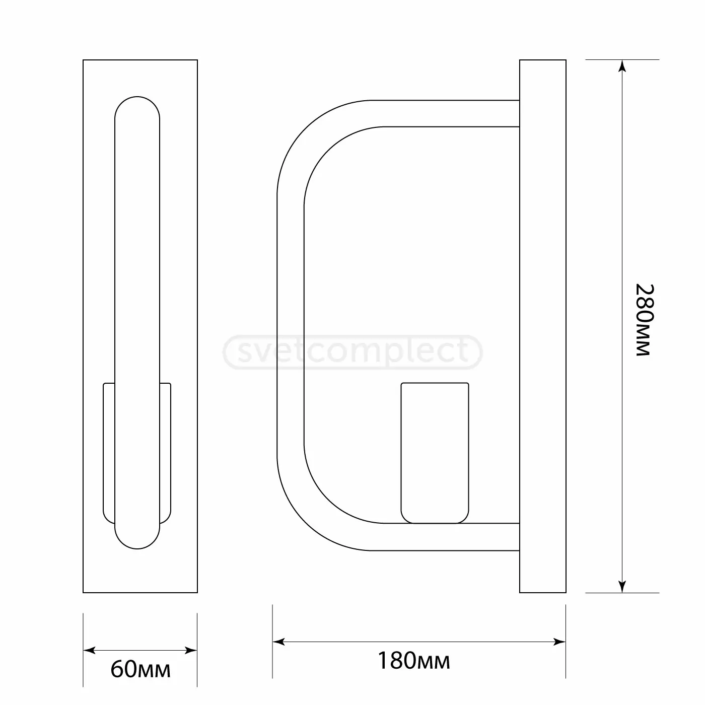 Бра LOFT RL 1828 1xE27 WH