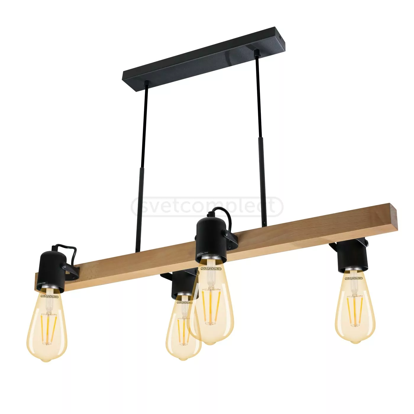 Подвес WDL Loft 4x40W E27 BK