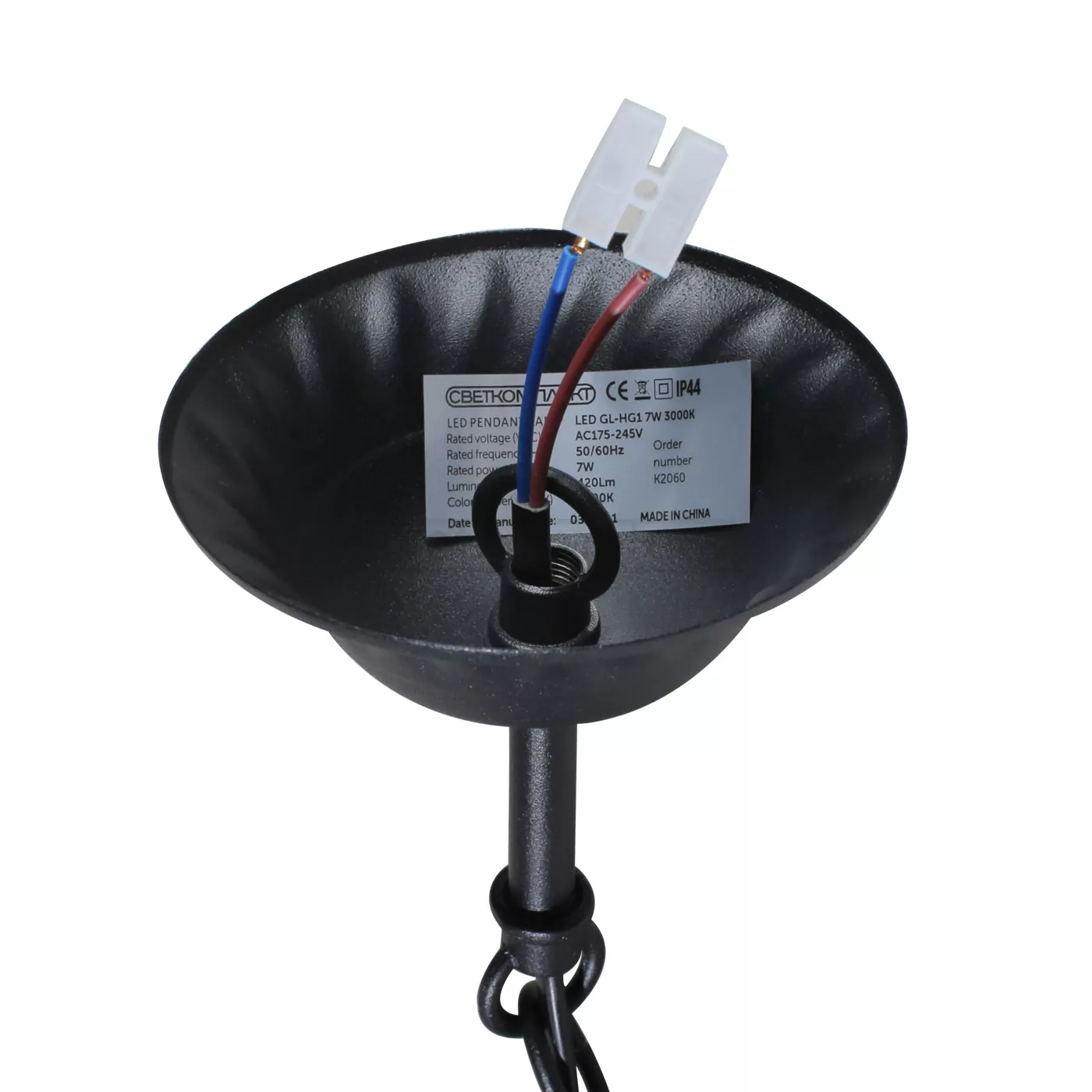 Світильник садово-парковий LED GL-HG1 7W 3000K BK Світильник садово-парковий LED GL-HG1 7W 3000K BK