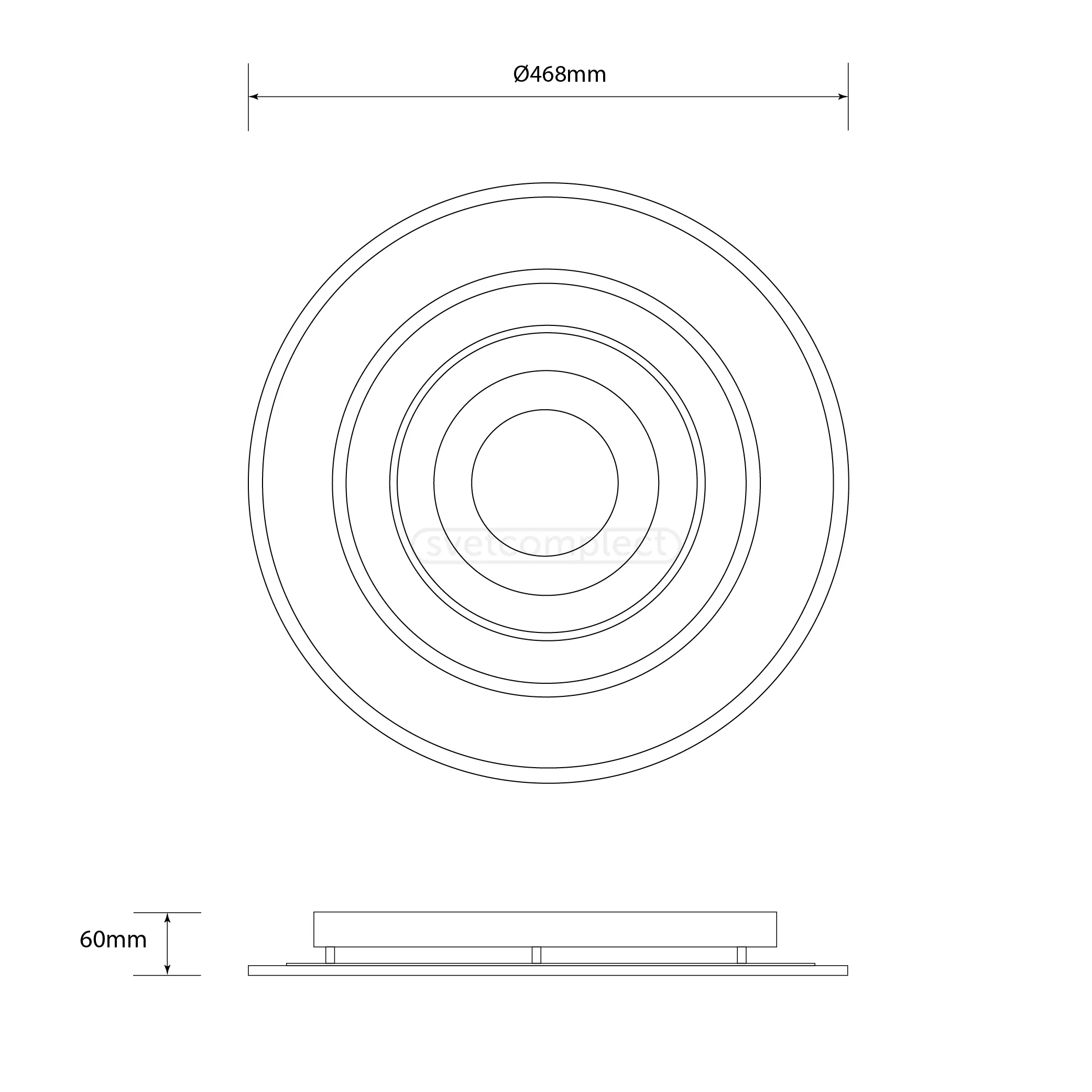 Світильник світлодіодний ACR 480 3R 95W 2800-6000К WH