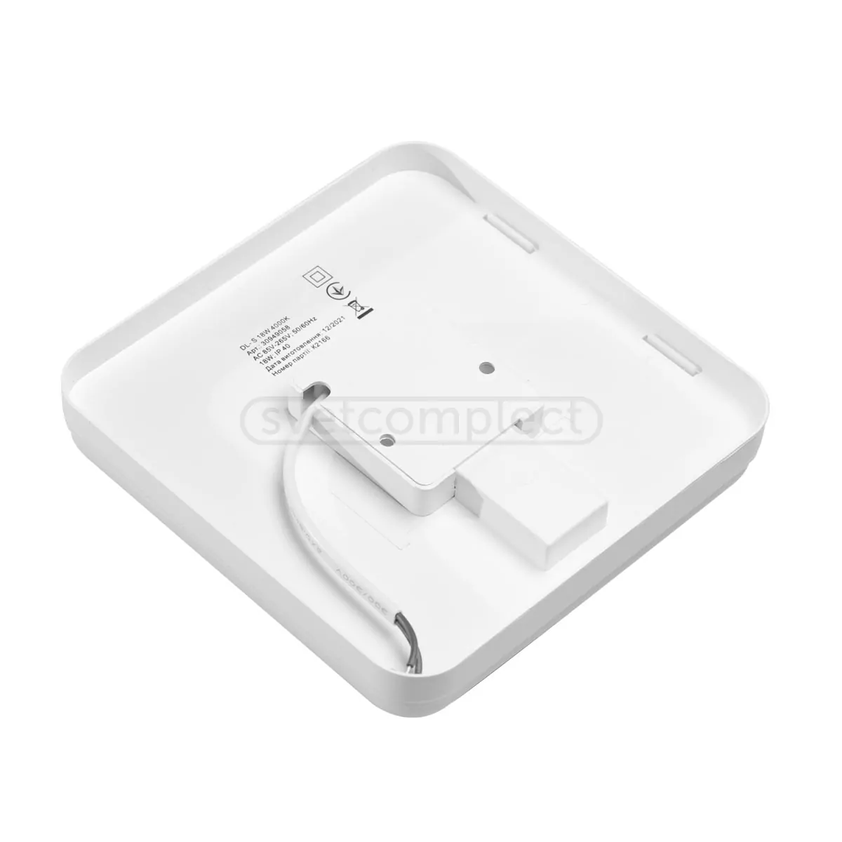 Світильник накладний DL-S 18W 4000K WH Білий