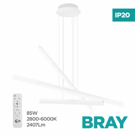 Підвіс Bray LED 3 85Вт RC білий LED CONCEPT 