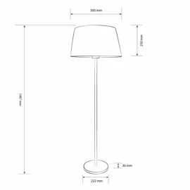 Торшер MILLS FL 250 1xE27 Led Concept