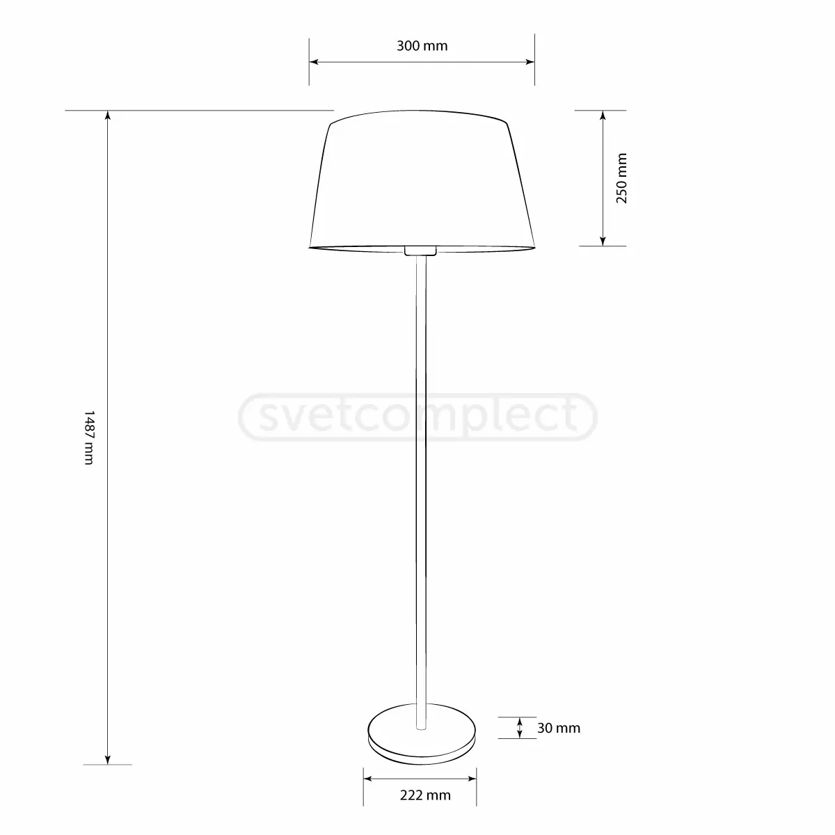 Торшер MILLS FL 250 1xE27 Led Concept Торшер MILLS FL 250 1xE27 Led Concept