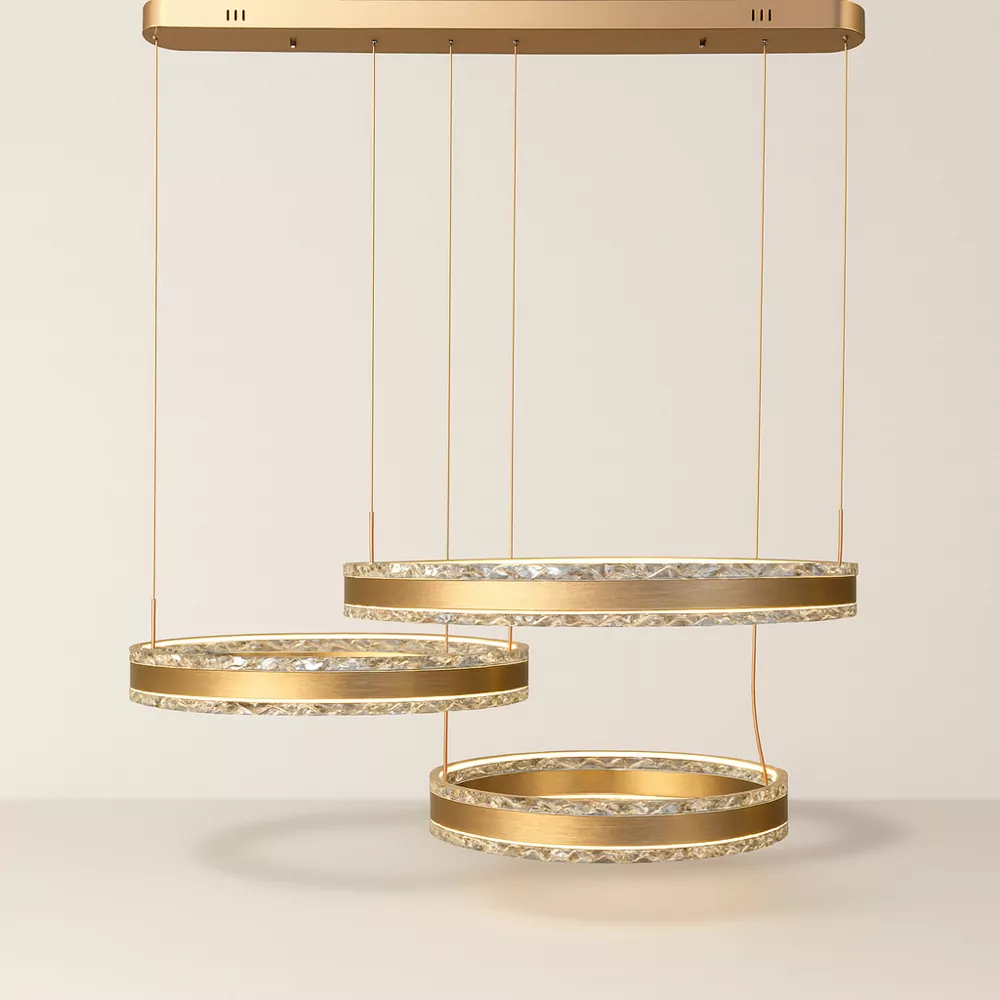 Світильник підвісний LEBIDKA 3PL-L RC 170W RC 12422Lm,3000-6500К,500х1400mm,ал.мет.плас.золLIGHT SET