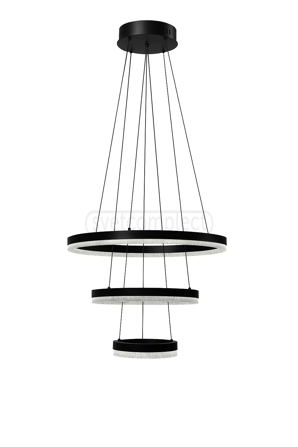 Світильник підвісний LEBIDKA 3PL-R 59W RC,5620Lm,3000-6500К,500х1400mm,мет.плас.чорн.LIGHT SET