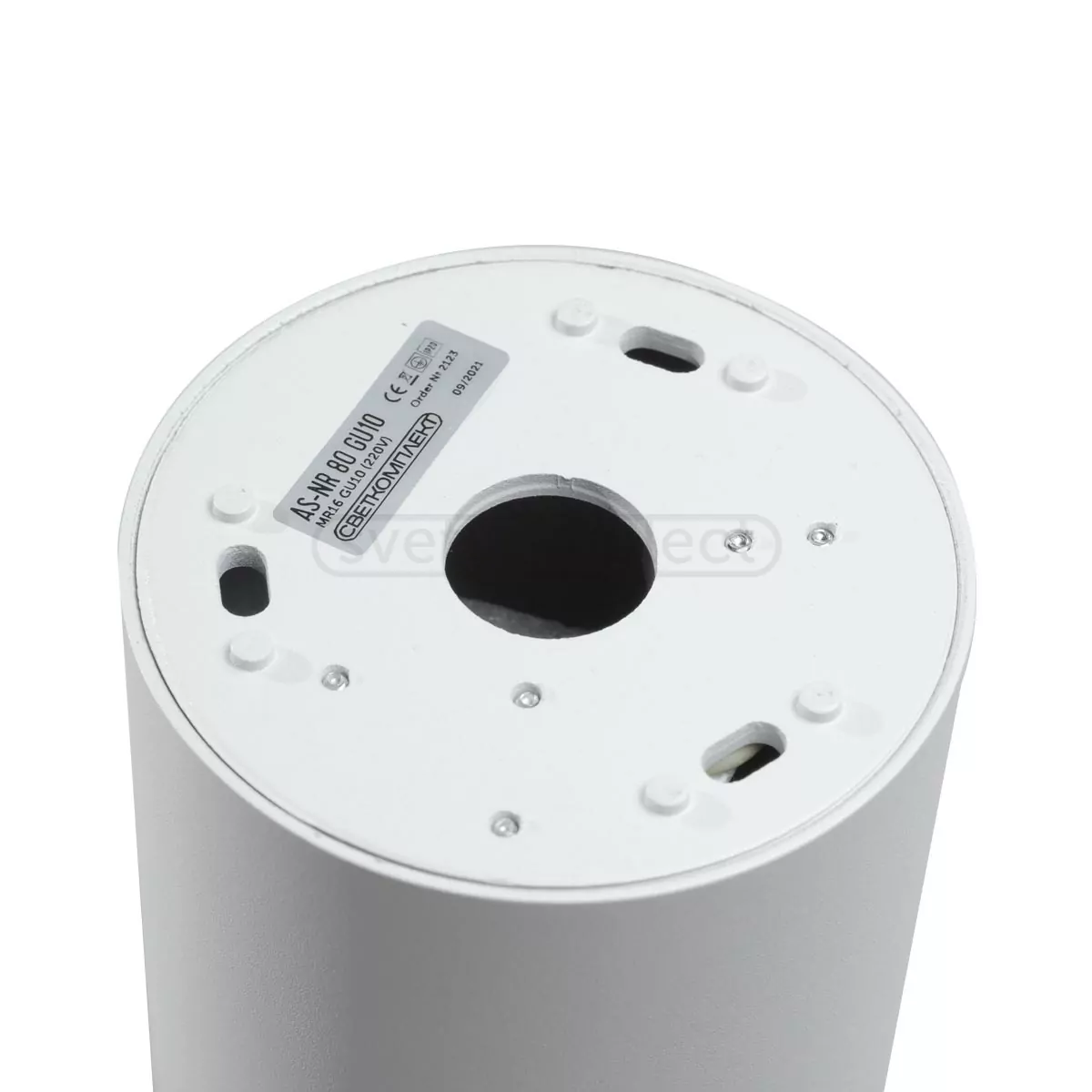 Светильник точечный накладной СВЕТКОМПЛЕКТ AS-NR 80 GU10 WH, белый Светильник точечный накладной СВЕТКОМПЛЕКТ AS-NR 80 GU10 WH, белый