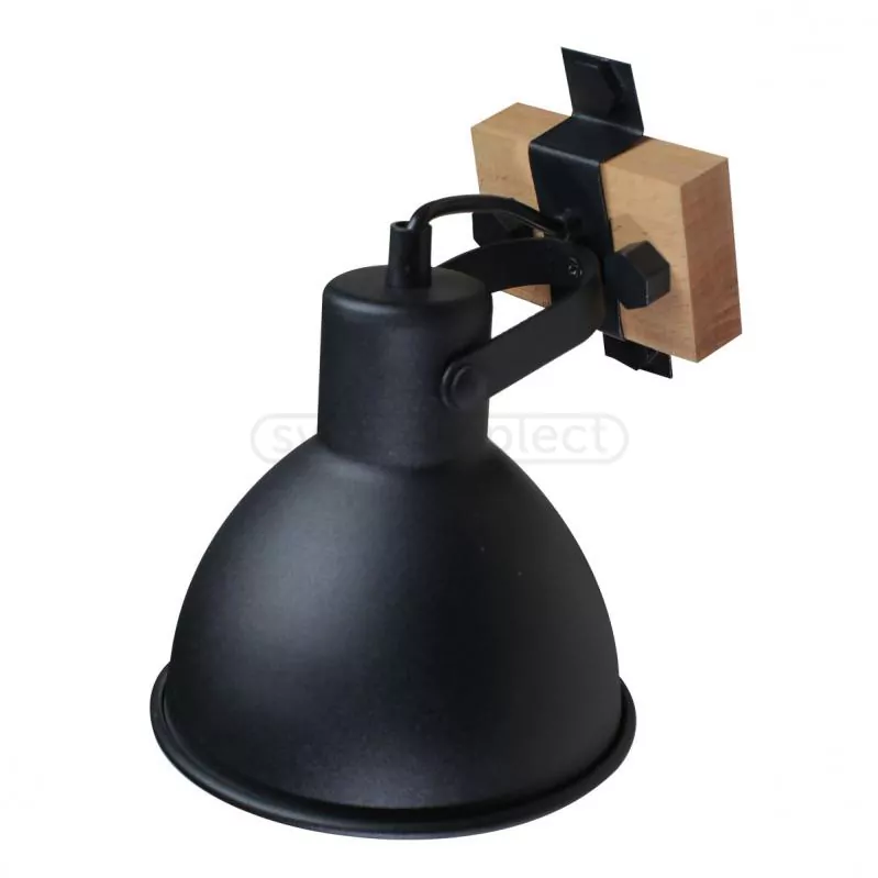 Бра світильник настінний AP 1619 1xE27 чорний  Светкомплект 