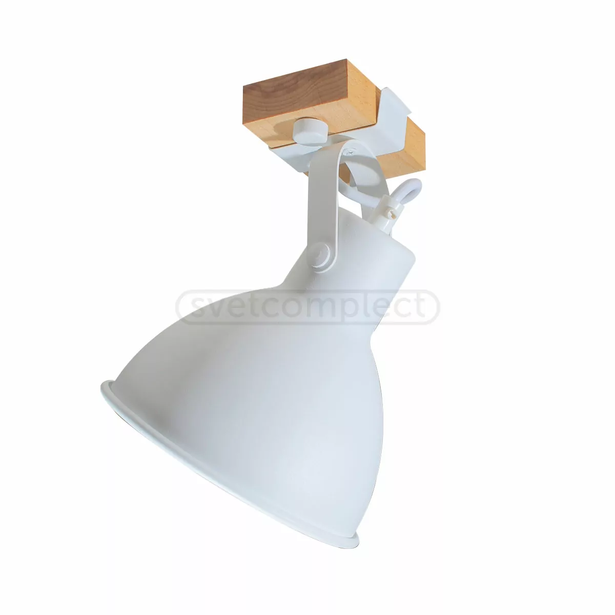 Спот Светкомплект Wooden AP 1619 1x40 Вт E27 білий