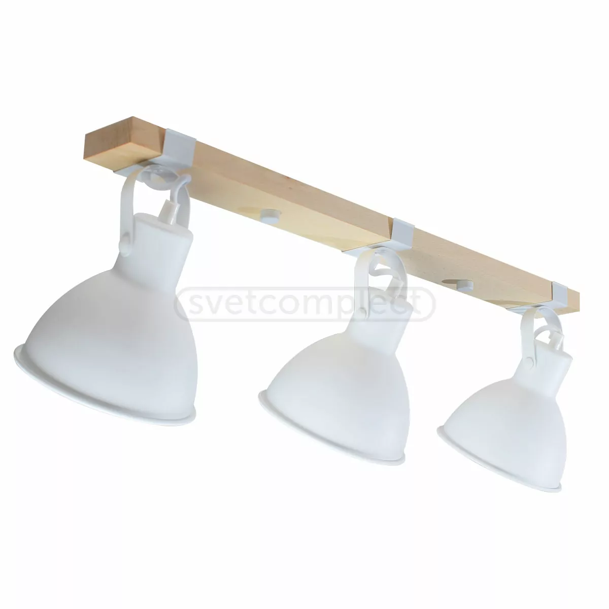 Спот Светкомплект Wooden AP 7119 3x40 Вт E27 білий