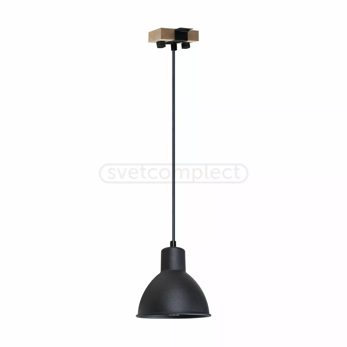 Підвіс Wooden SP 1620 1x40 Вт E27 чорний Светкомплект Підвіс Wooden SP 1620 1x40 Вт E27 чорний Светкомплект