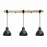 Підвіс Wooden SP 1664 3x40 Вт E27 чорний Светкомплект