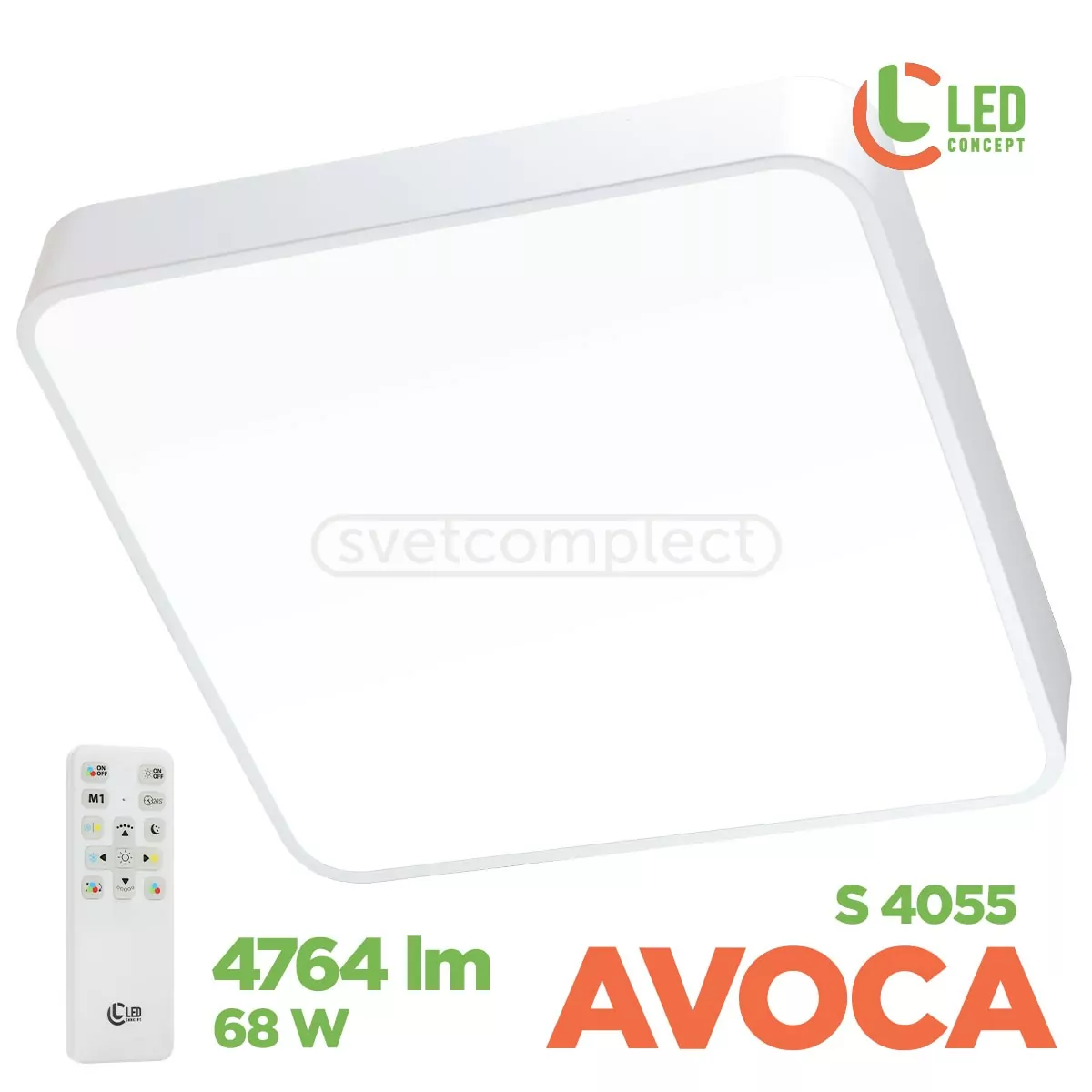 Світильник світлодіодний AVOCA LC S4055 68W WH LED CONCEPT Світильник світлодіодний AVOCA LC S4055 68W WH LED CONCEPT