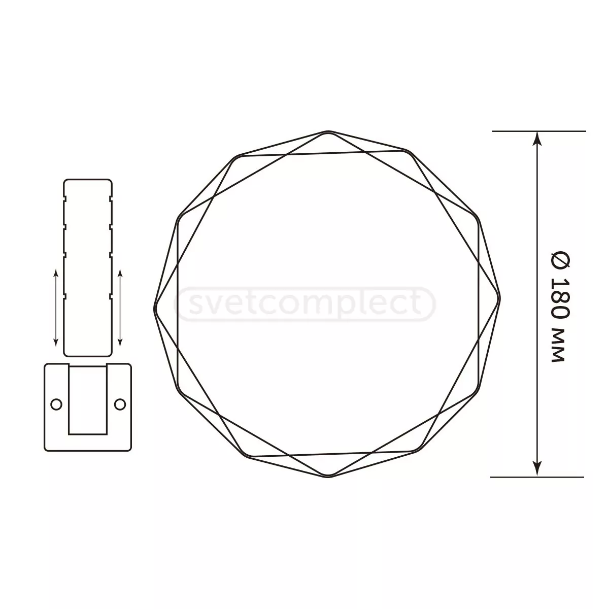 Світильник світлодіодний KNOCK LC 24W 4500К LED CONCEPT Світильник світлодіодний KNOCK LC 24W 4500К LED CONCEPT