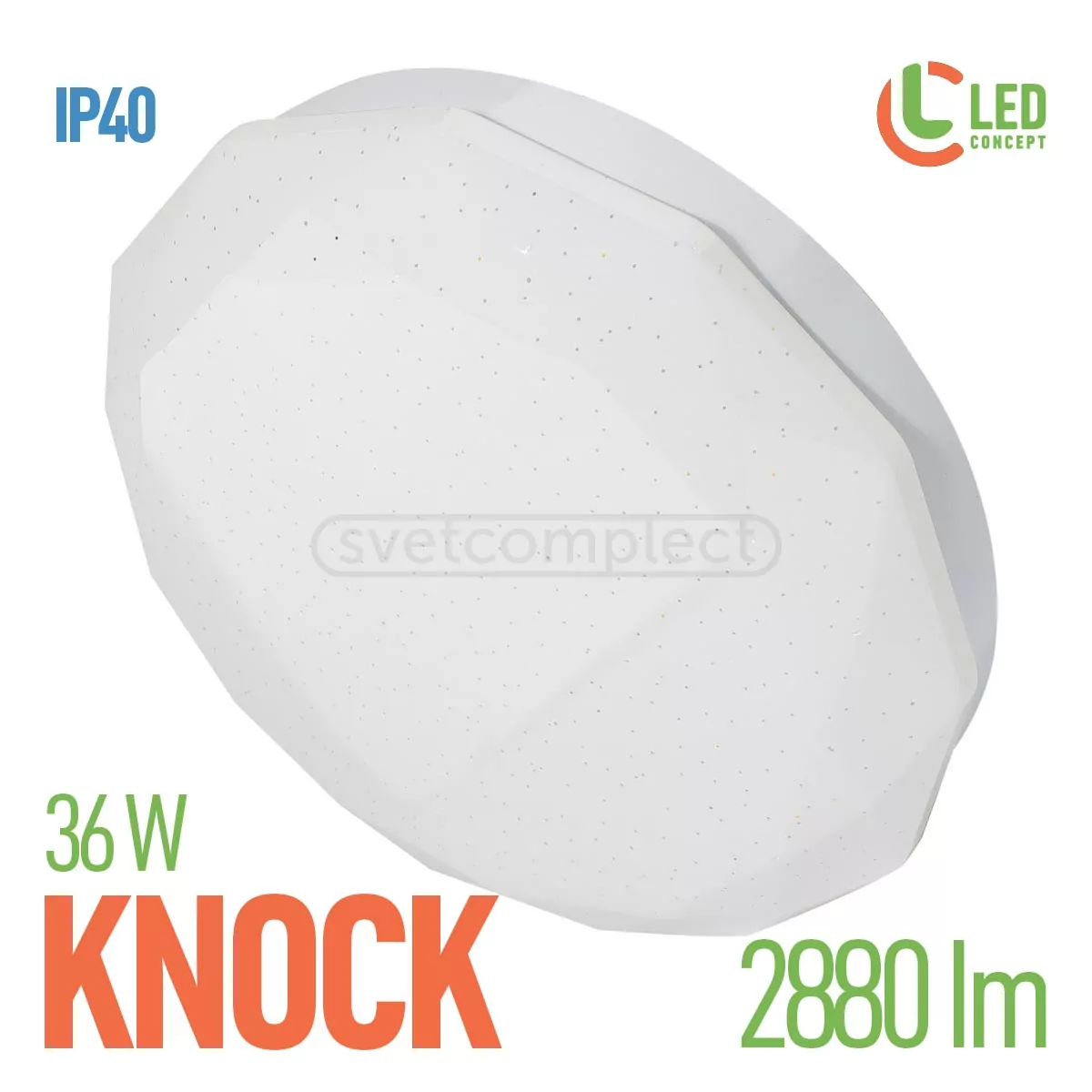 Світильник світлодіодний KNOCK LC 36W 4500К LED CONCEPT