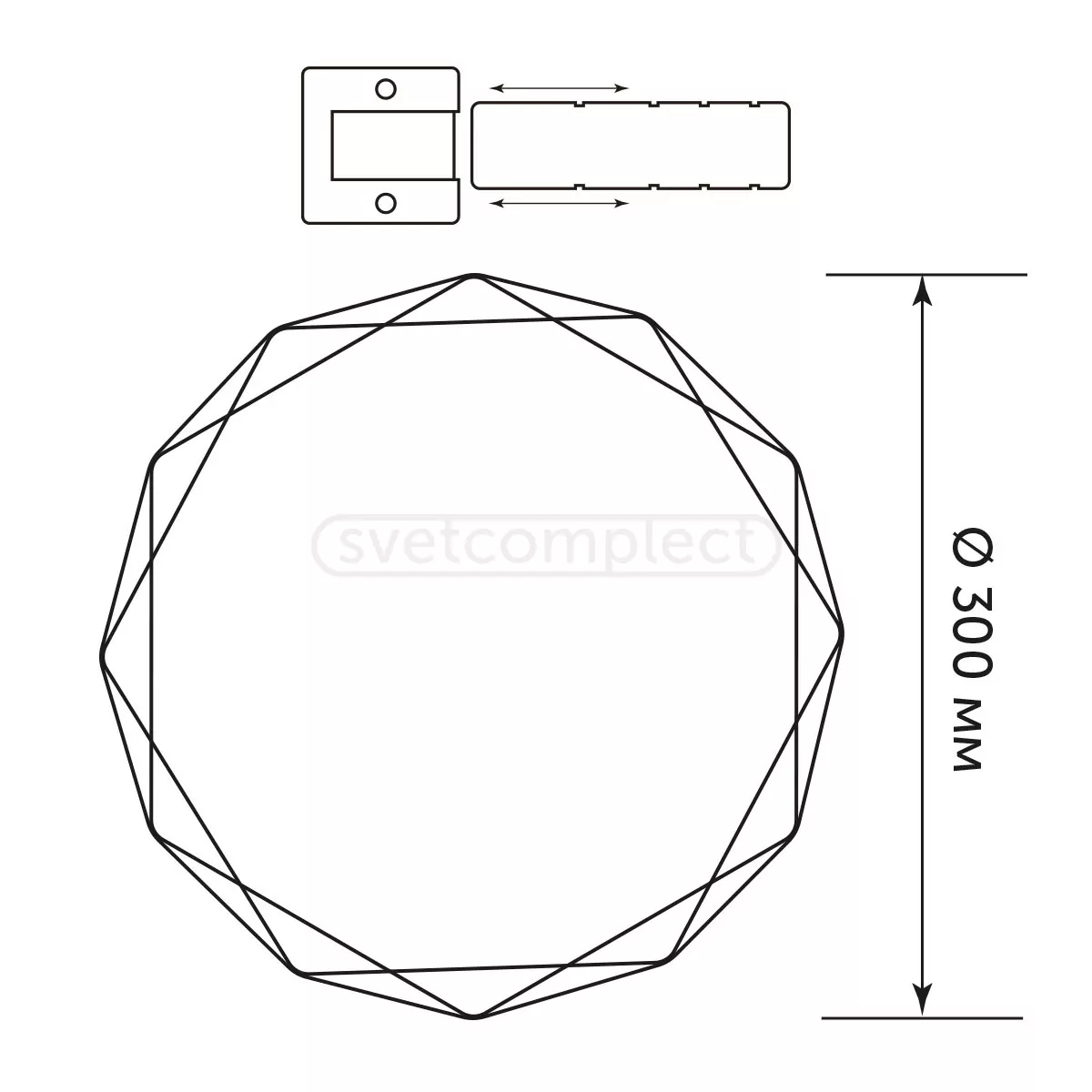 Світильник світлодіодний DRAGOBRAT LS 48W 4500K LIGHT SET 