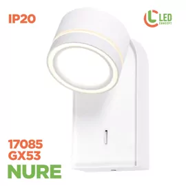Бра NURE LC-WL17085 1xGX53 WH LED CONCEPT