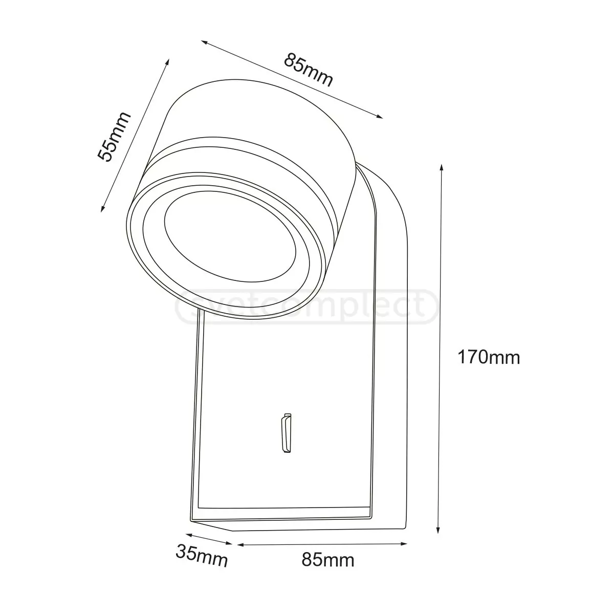 Бра NURE LC-WL17085 1xGX53 BK LED CONCEPT Бра NURE LC-WL17085 1xGX53 BK LED CONCEPT