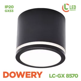 Світильник точковий DOWERY LC-GX 8570 BK LED CONCEPT