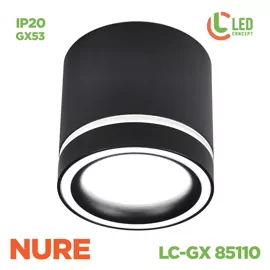 Світильник точковий NURE LC-GX 85110 BK LED CONCEPT