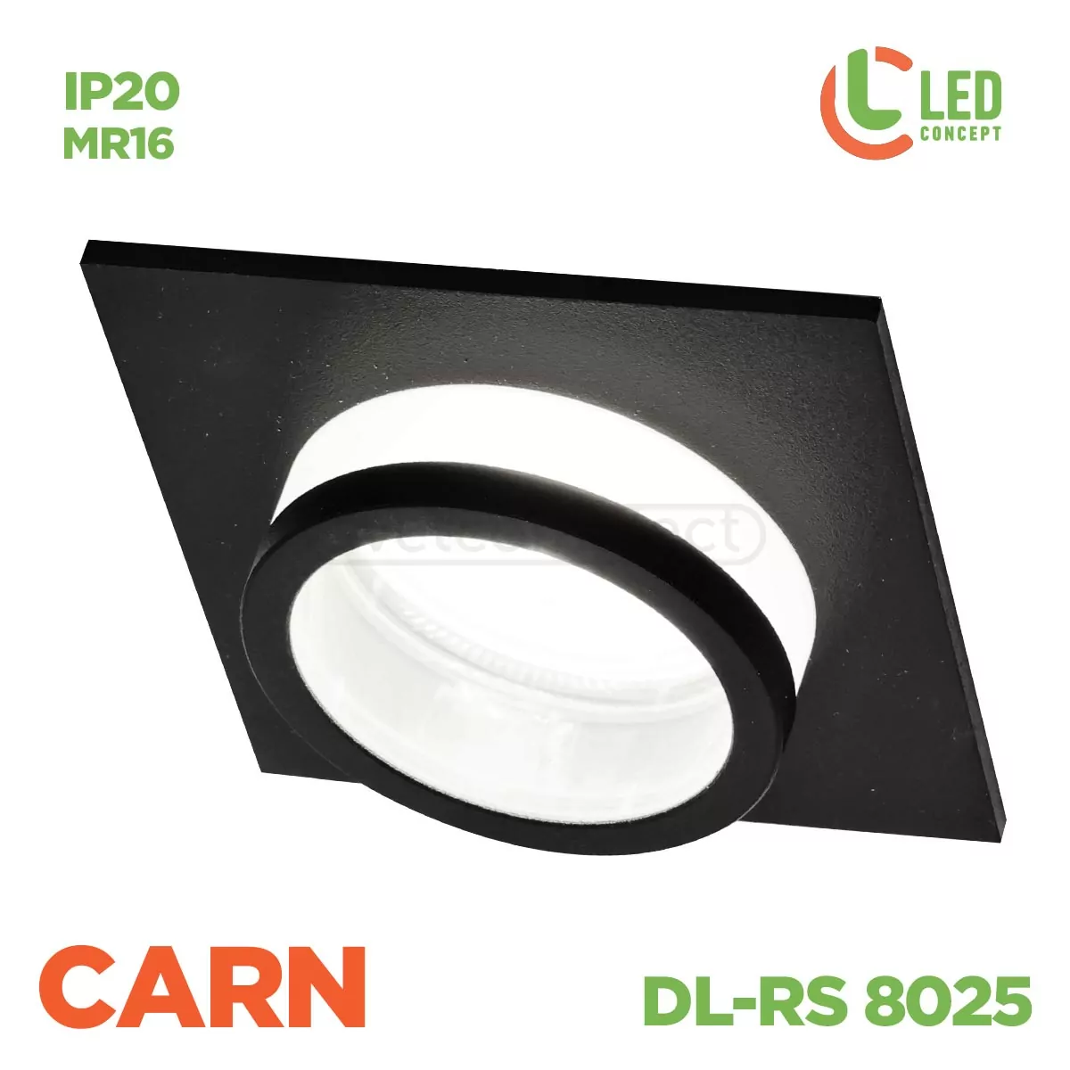 Світильник точковий CARN DL-RS 8025 BK LED CONCEPT Світильник точковий CARN DL-RS 8025 BK LED CONCEPT