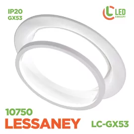 Світильник точковий  LESSANEY LC-GX53 10750 WH LED CONCEPT