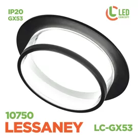 Світильник точковий  LESSANEY LC-GX53 10750 BK LED CONCEPT