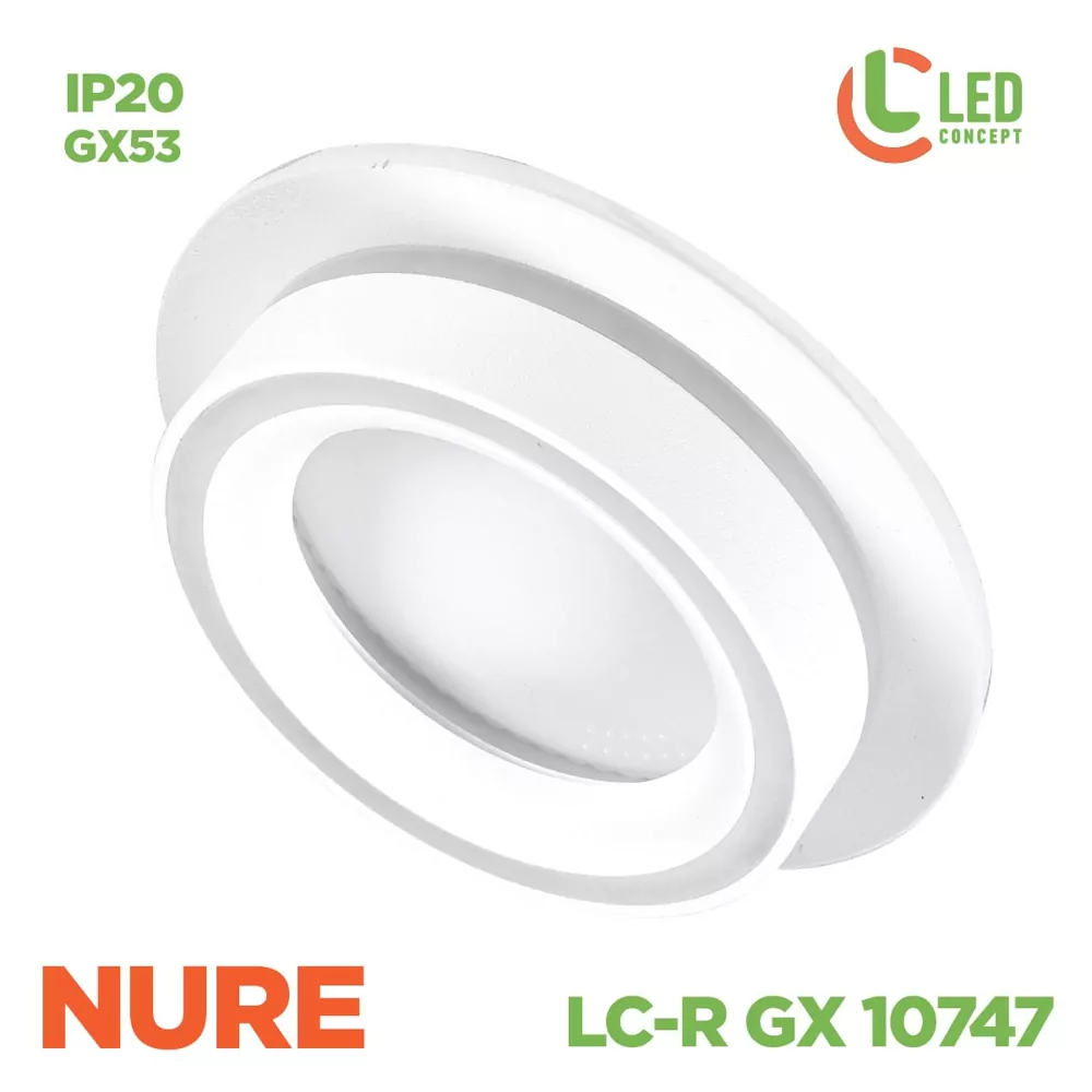 Світильник точковий NURE LC-R GX 10747 WH LED CONCEPT