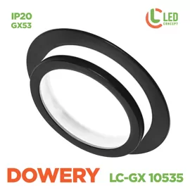Світильник точковий DOWERY LC-R GX 10535 BK LED CONCEPT