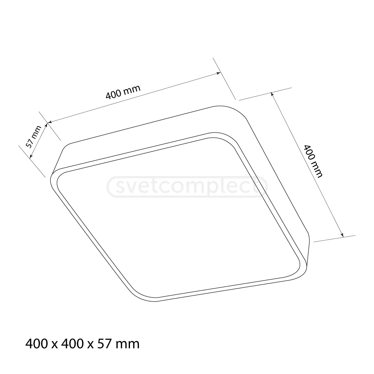 Світильник світлодіодний AVOCA LC S4055 68W BK LED CONCEPT Світильник світлодіодний AVOCA LC S4055 68W BK LED CONCEPT
