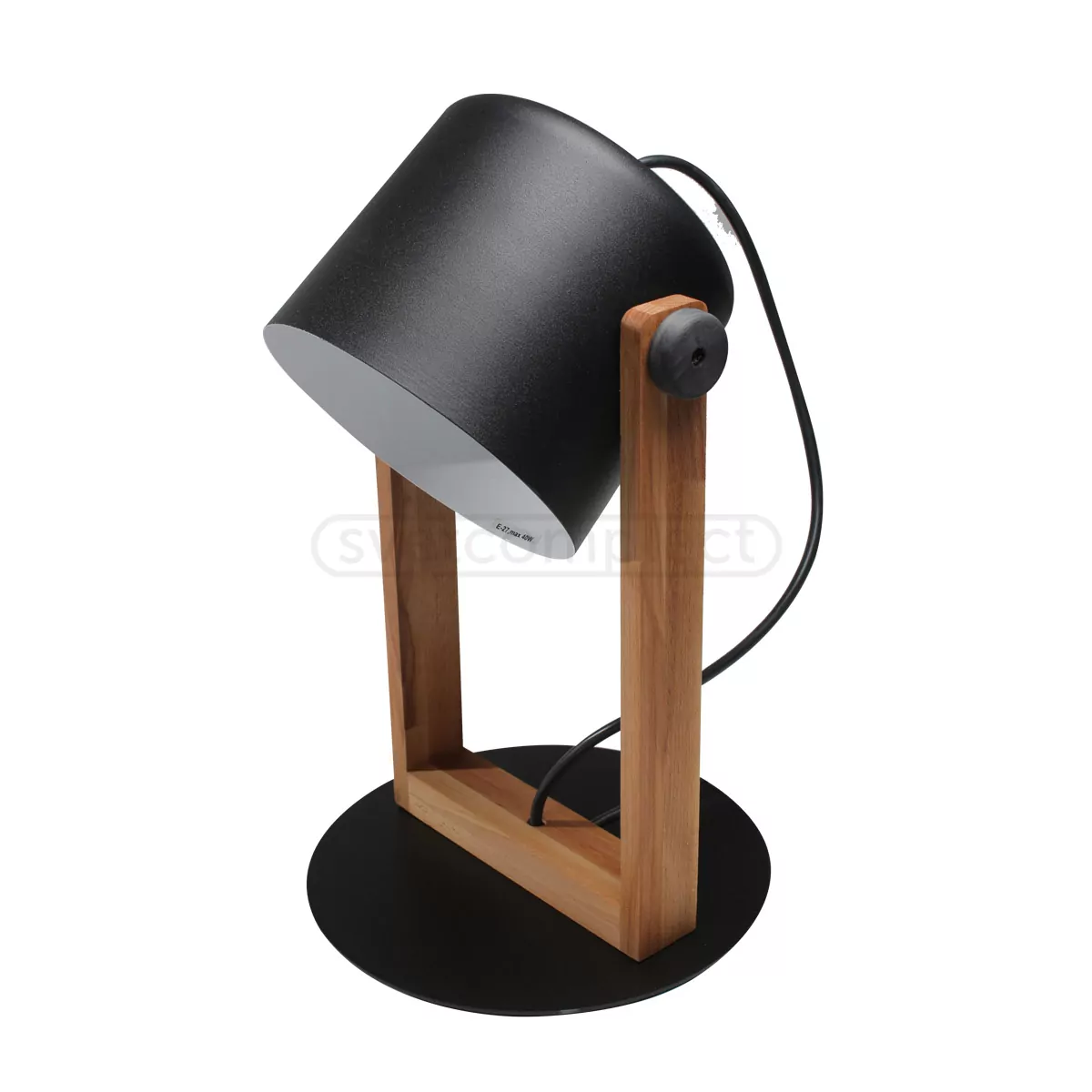 Настільна лампа LOFT TB 160 E27 1x40W WD/BK