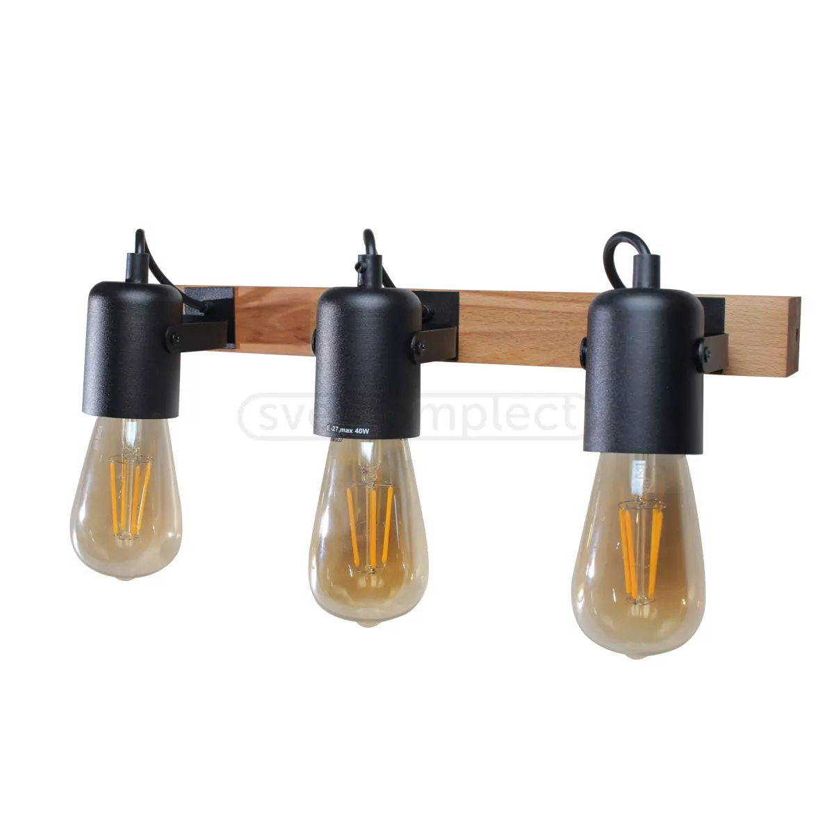 Спот WD 4014 E27 3x40W BK