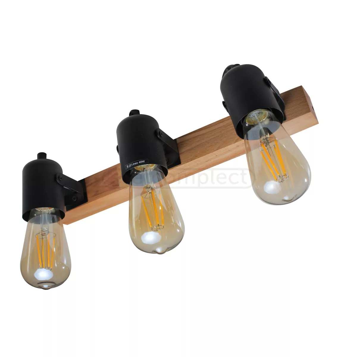 Спот WD 4014 E27 3x40W BK