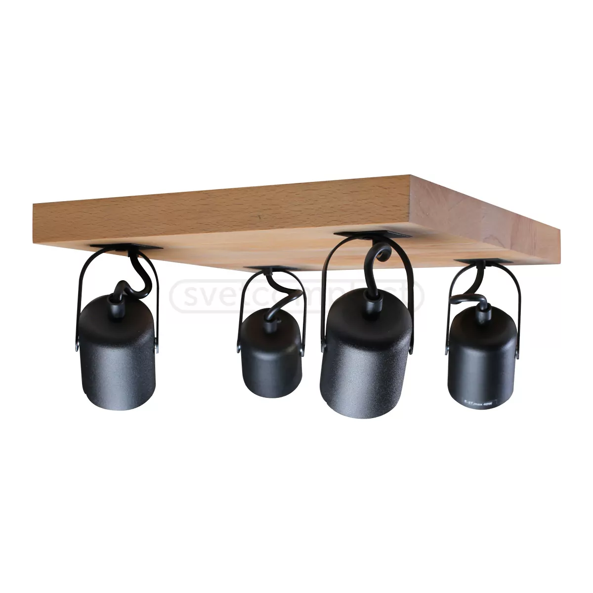 Спот WD 3030 E27 4x40W BK