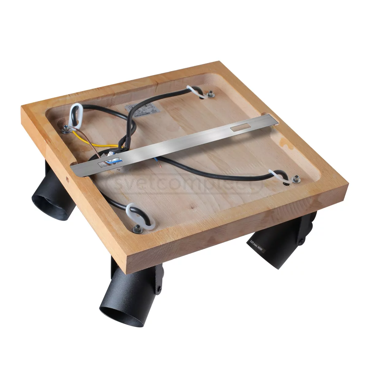 Спот WD 3030 E27 4x40W BK