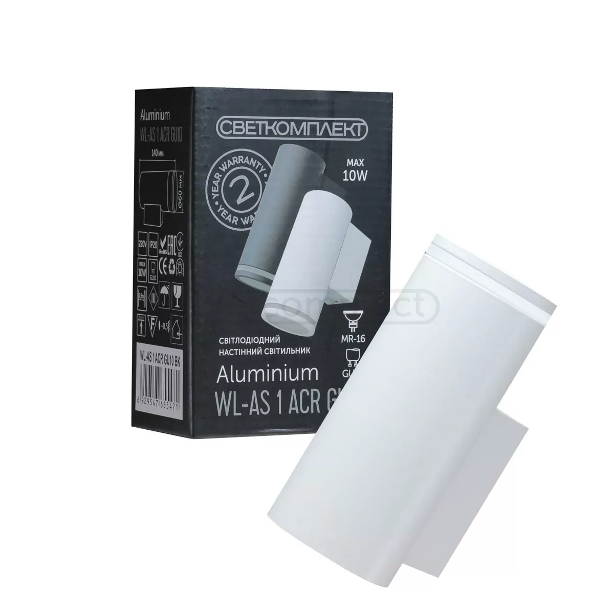 Підсвітка WL-AS 1 ACR GU10 WH