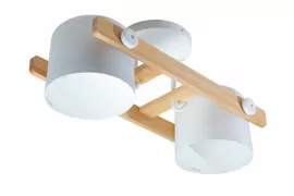 Стельовий світильник LOFT CRL 160 2x40W Е27 wood+WH