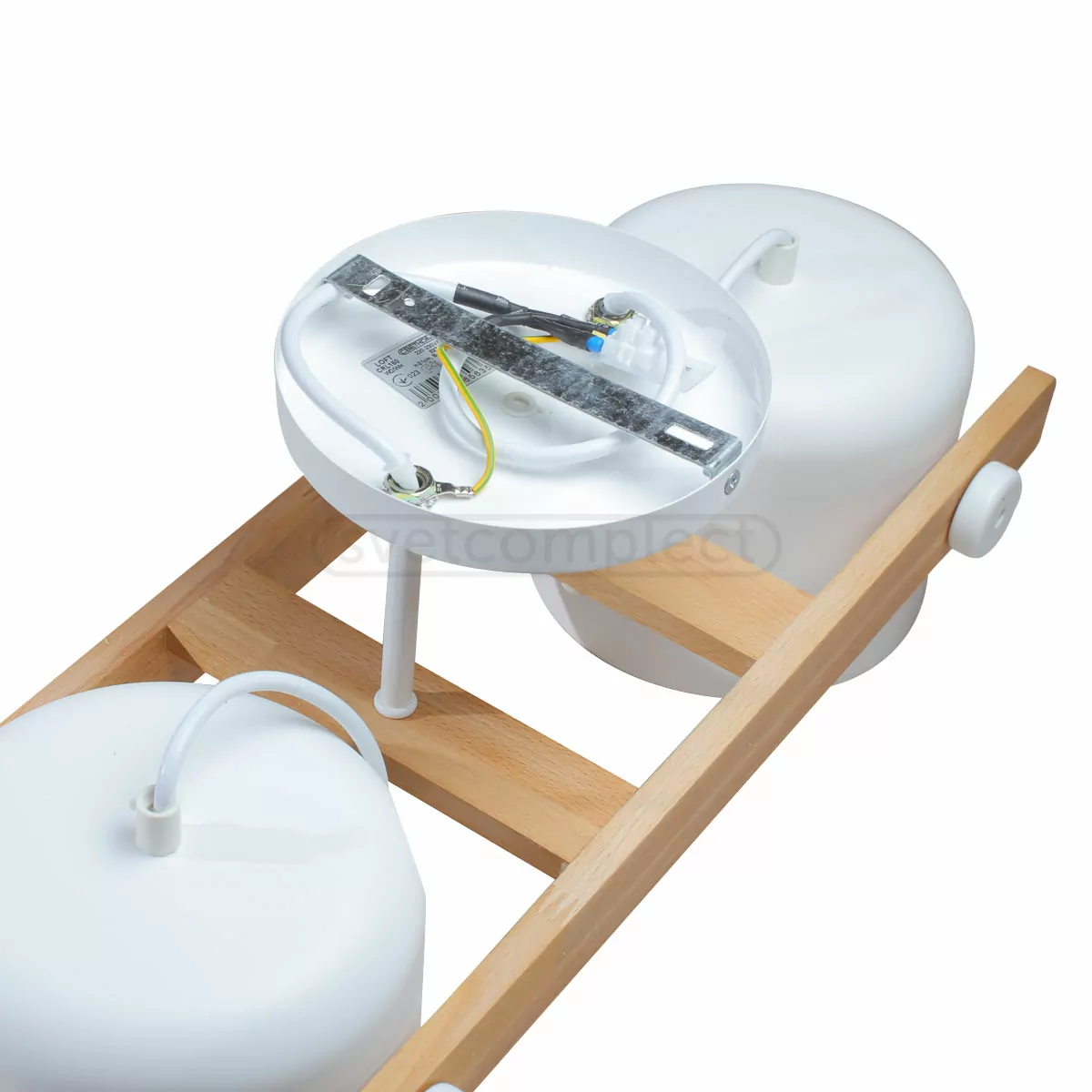 Потолочный светильник LOFT CRL 160 2x40W Е27 wood+WH