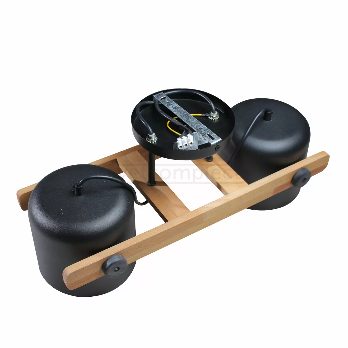 Потолочный светильник LOFT CRL 160 2x40W Е27 wood+BK