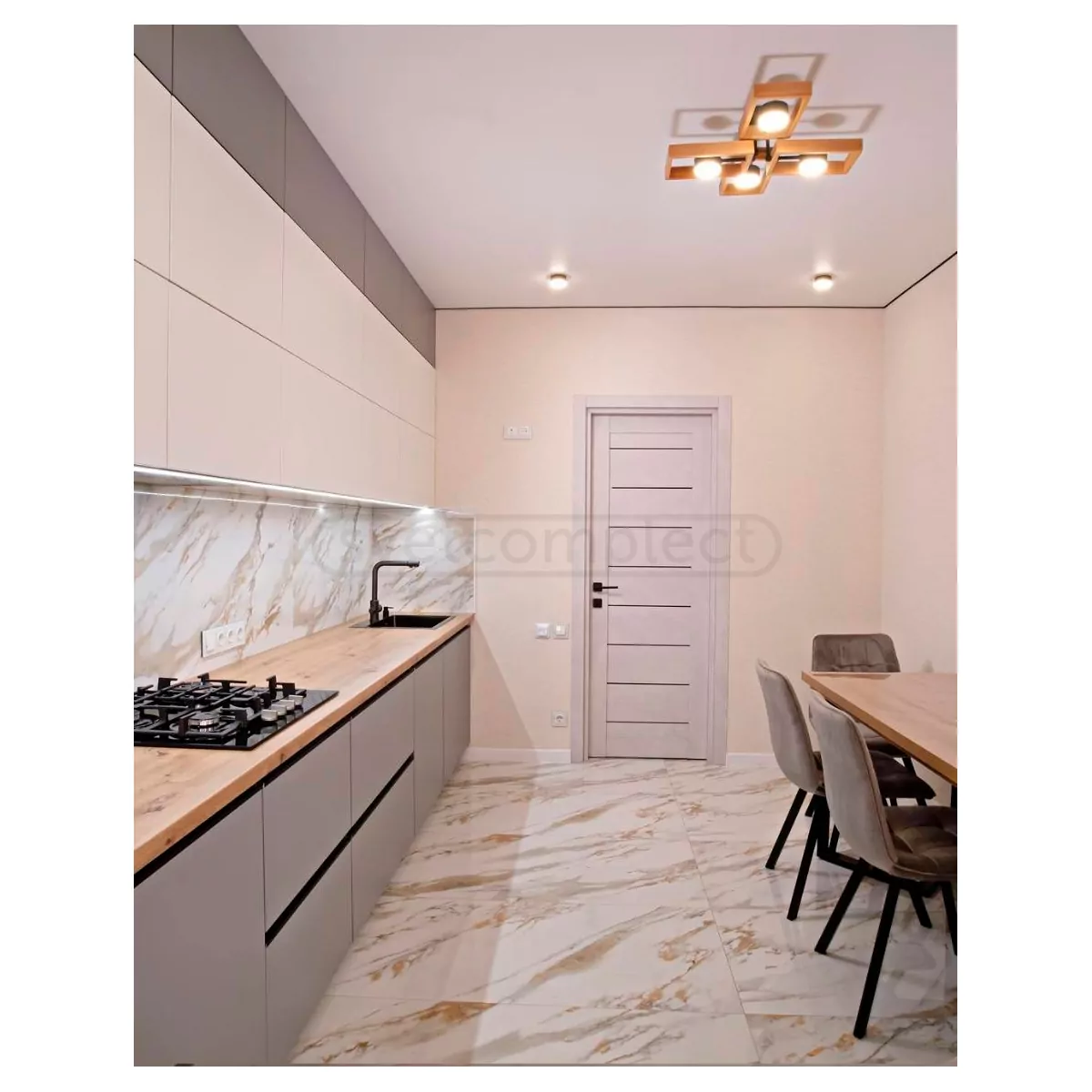 Люстра стельова KARPATY 4xGX53 чорний LIGHT SET 