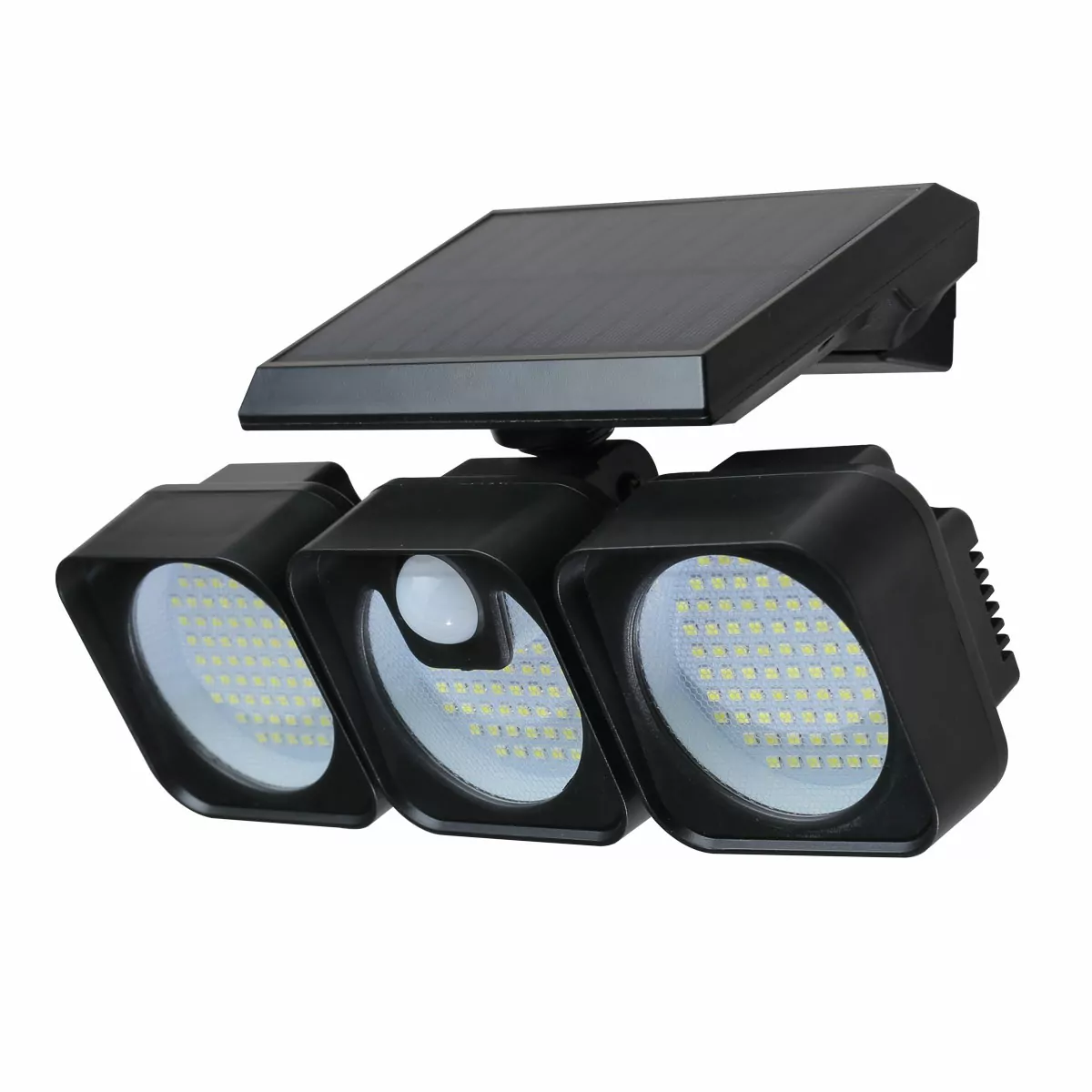 Світильники на сонячних батареях з датчиком руху + акум., SIREN LED 7W CW STRÜHM, чорний