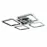 LED Elbe AP S 4 RGB 90W  MAT RC CH Хром с пультом ДУ