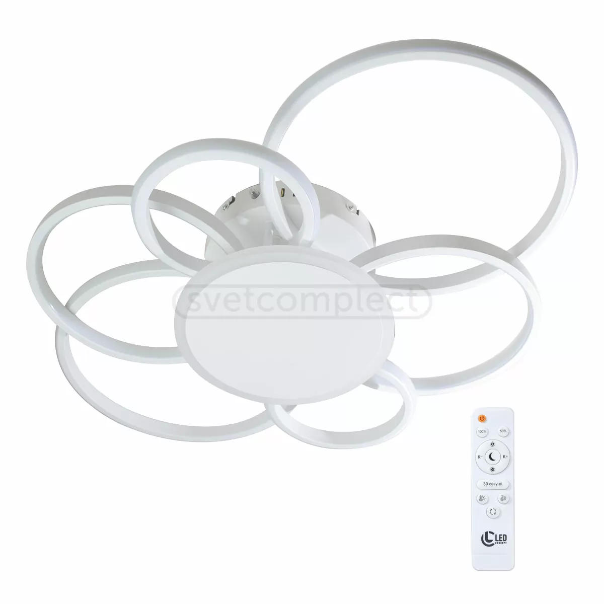 Sutton LED R 6  140W RC WH Білий з пультом ДУ