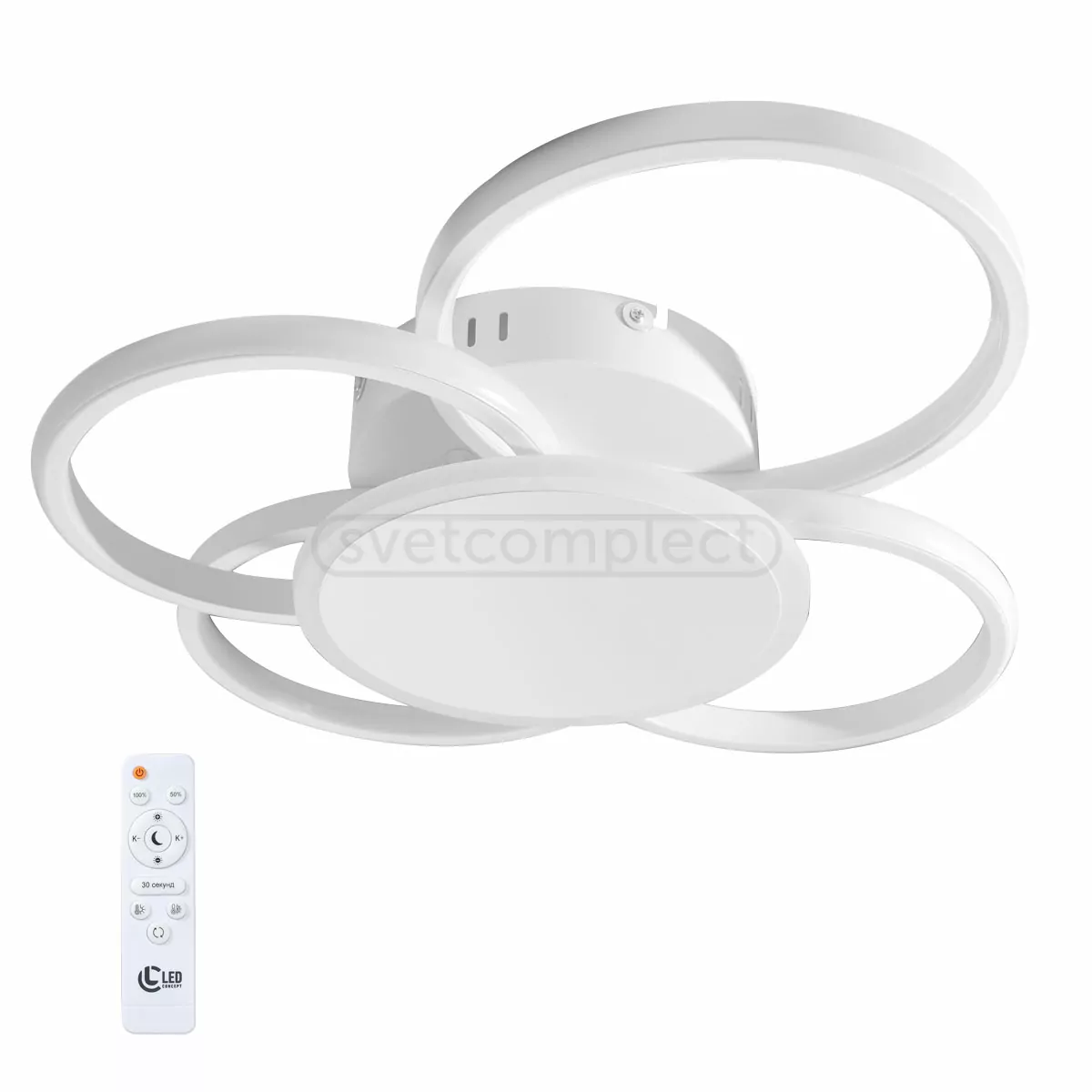 Sutton LED R 4  95W RC WH Білий з пультом ДК 