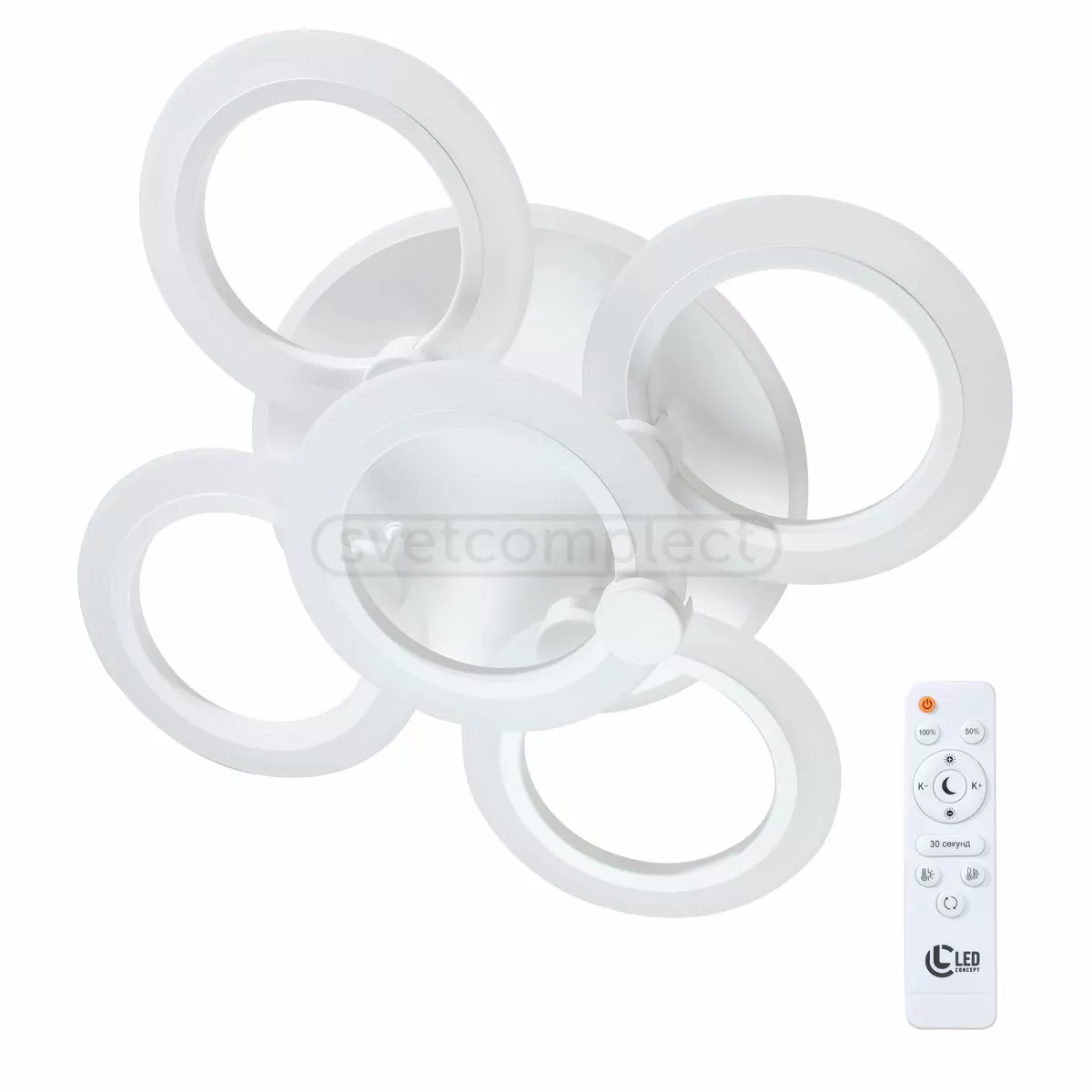 Santry LED R 5 RGB 55W RC WH Білий з пультом ДК  Santry LED R 5 RGB 55W RC WH Білий з пультом ДК