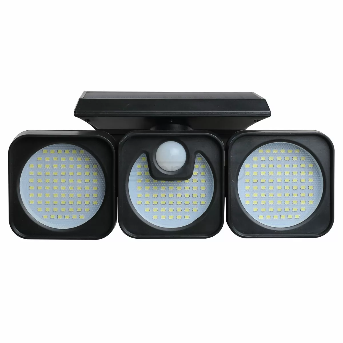 Світильники на сонячних батареях з датчиком руху + акум., SIREN LED 7W CW STRÜHM, чорний