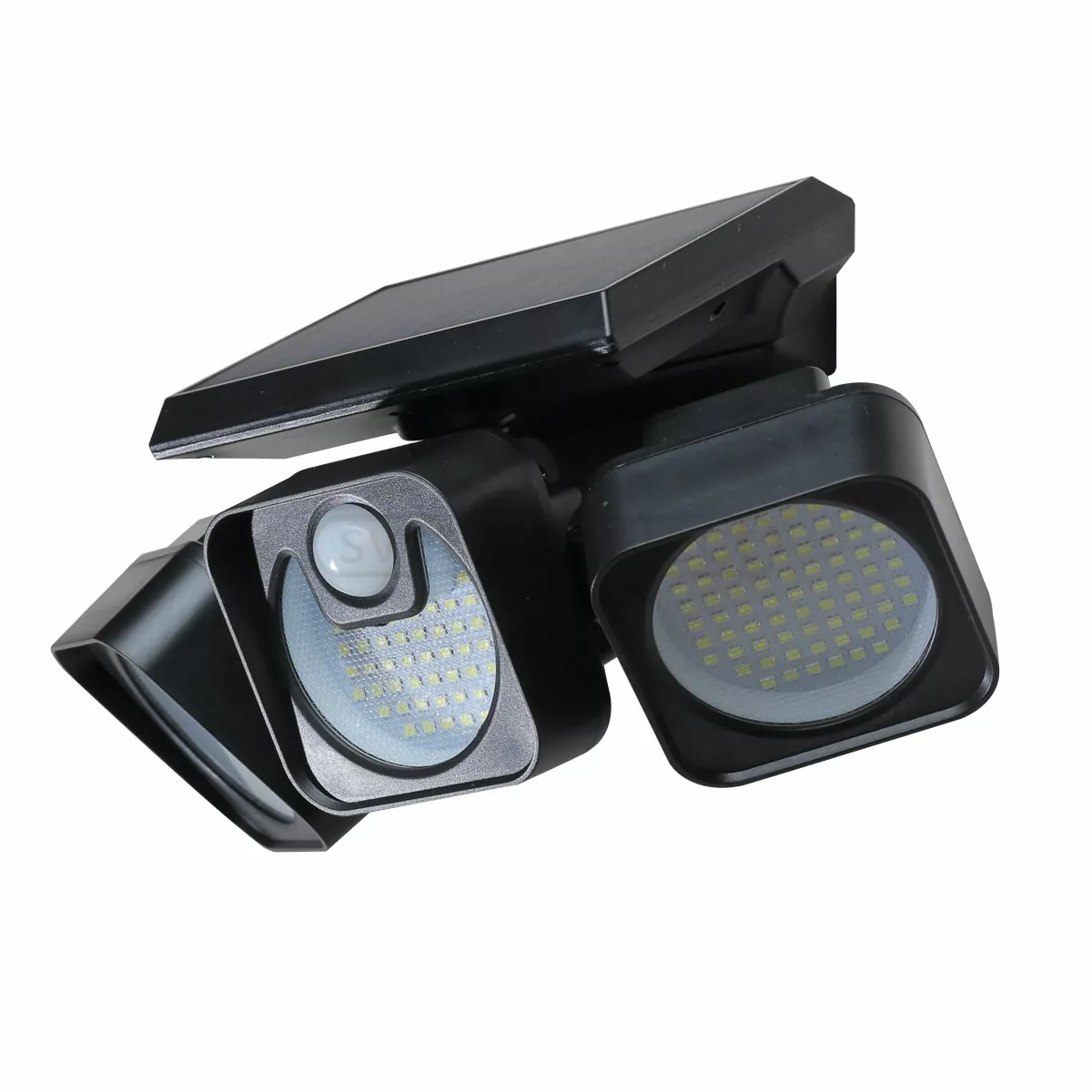 Світильники на сонячних батареях з датчиком руху + акум., SIREN LED 7W CW STRÜHM, чорний