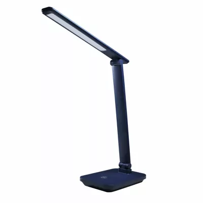 Настольная лампа LED  6731, 5W, аккум. 4000 mAh темно-синий, пластик PLATINET