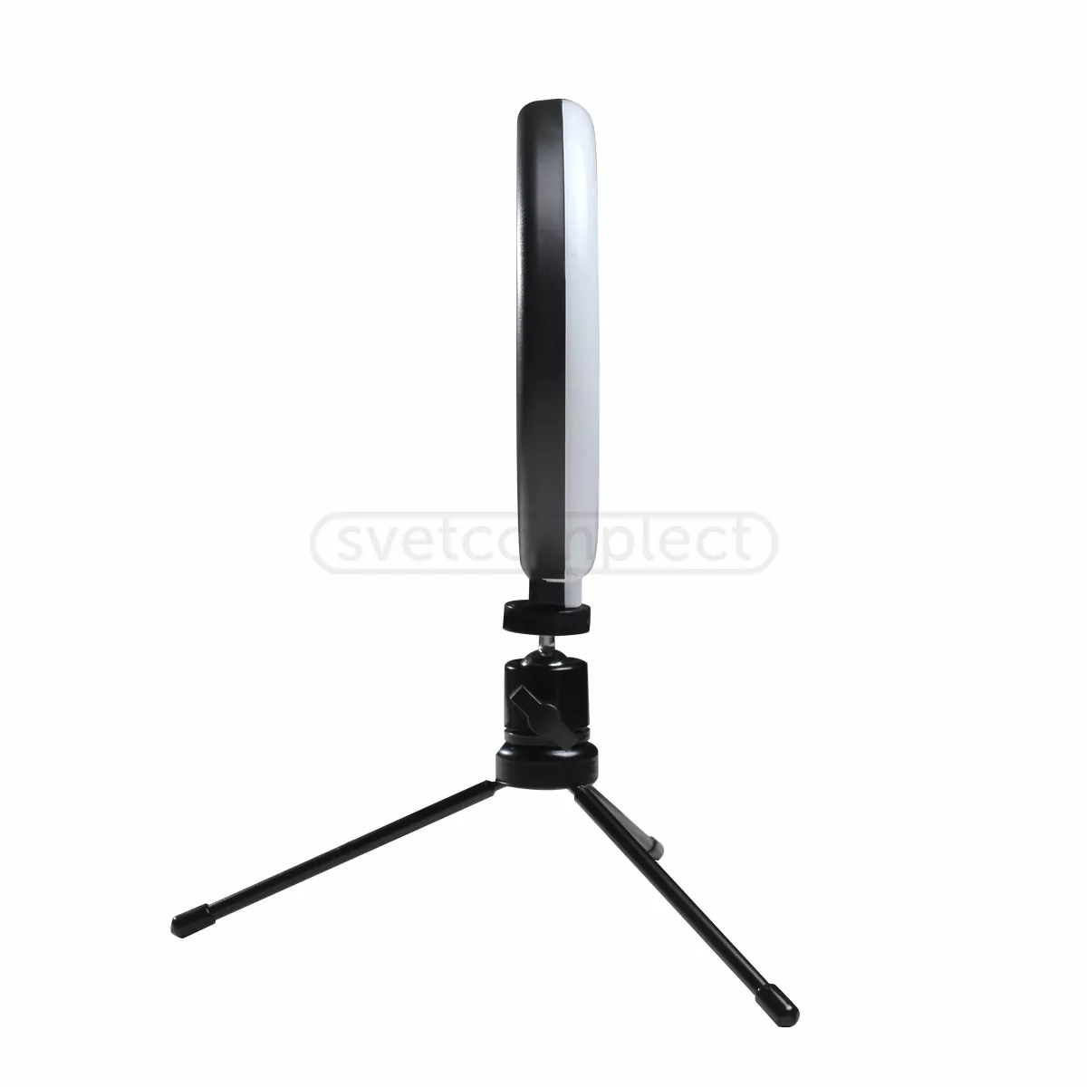 Лампа кольцевая LED L6, 8W, CCT d16 см со штативом, PLATINET