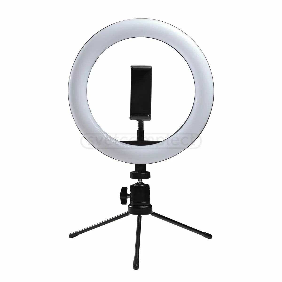 Лампа кільцева LED L8, 10W, CCT d20 см зі штативом і тримачем телефона, PLATINET